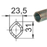 Profil cytryna 00C 23,5x31 x3,5 L1000 utwardzony Walterscheid