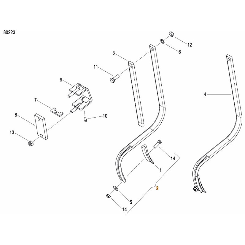 Track eradicator share AC229901 Kverneland / Accord 9000229901004