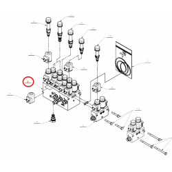 Blok zaworów isobus A133285161 Kverneland 9133285161003