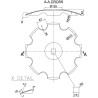 Talerz uzębiony 410x4.0 mm