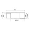 Tuleja zęba 51x110mm -25/35,5 5193KK221095N Non Original 8716106972616