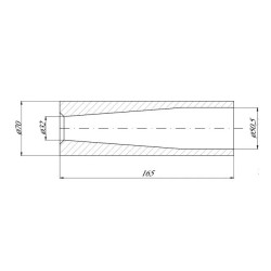 Tuleja zęba 70x165mm 32/50,5 5193FT1007 Kramp 8716106620890