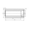 Tuleja zęba 51x110mm 30/35,5 519311051M1 gopart 8719493418538