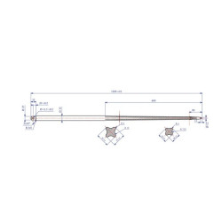Ząb ładowacza prosty 1200mm fi35 firmy Saut du Tarn 5193FT484998