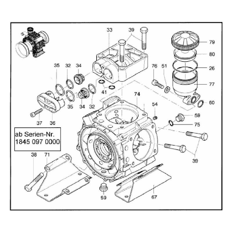 Stopa pompy AR 1265 prawy 1400060 Annovi Reverberi 8716106760350