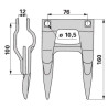 Bagnet podwójny hederu , Easy Cut II, 12 mm