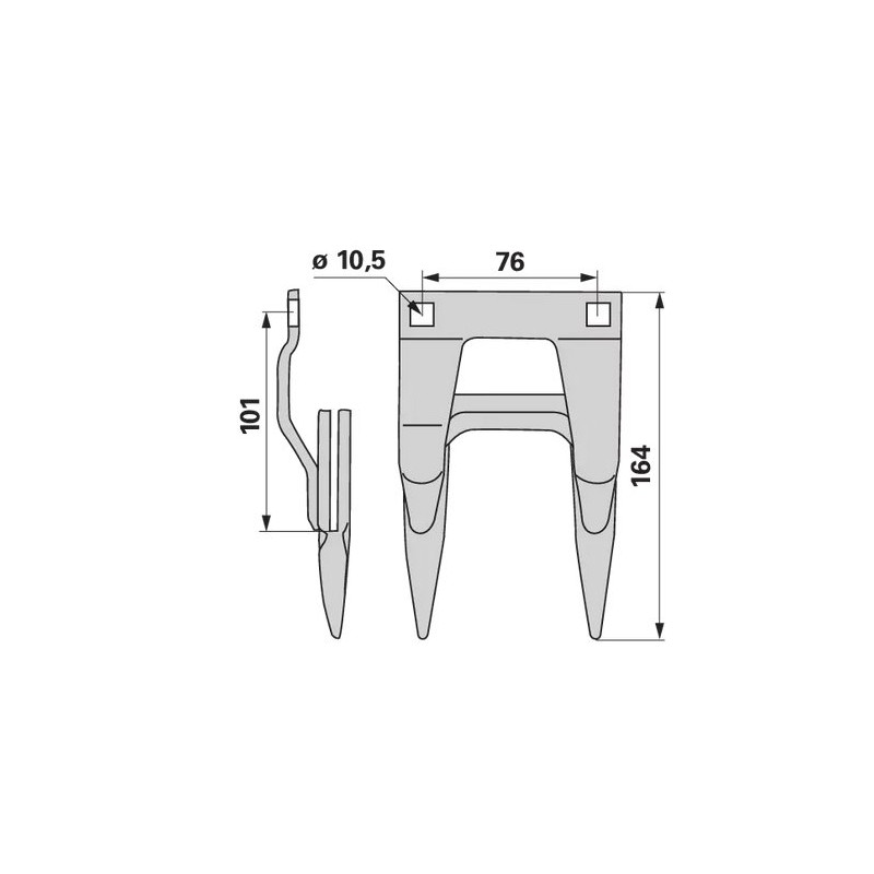 Schumacher-Bagnet 10701.01 skrajny, 12 mm, , JD