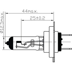 Żarówka 24V 70W PX26D H7 Żarówki KRAMP