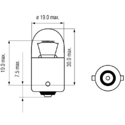 Żarówka 24V 10W BA15s Żarówki KRAMP