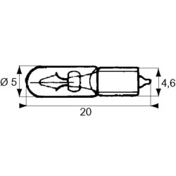 Żarówka W2x4,6d 12V 1,2W Philips