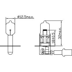 Żarówka H3 24V 70W Żarówki KRAMP