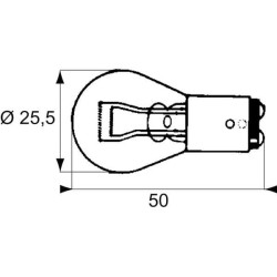 Żarówka 12V 21/5W BAY15d Żarówka BAY15d Philips 8711500481597