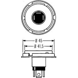 Żarówka P45t, 12 V, 45/40 W Żarówka P45t Philips 8711500400857
