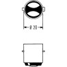 Żarówka 12 V 45/40W BA20d Żarówka BA20d Hella 8716106796151