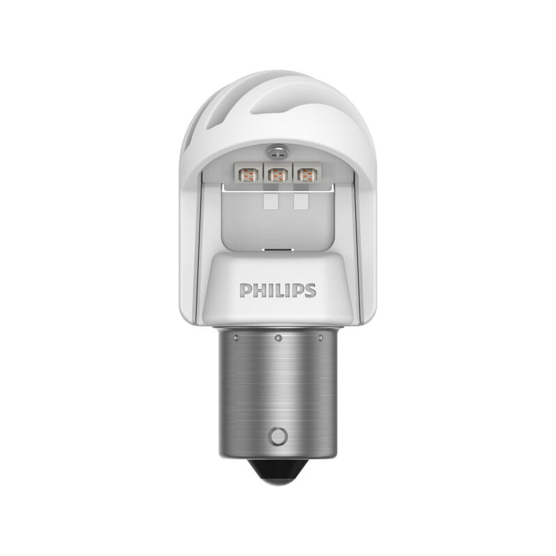 Żarówka LED P21W 12V/24V 21W BA15s czerwona Philips Żarówki LED Philips P21W BA15s (BRAK NORMY ECE)