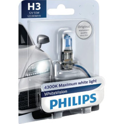 Żarówka H3 WhiteVision 12V Żarówka H3 PK22s Philips 8711500779519