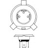 Żarówka 12 V 60/55 W H4 P43t Żarówka H4 P43t Philips 8711500490995