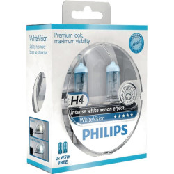 Żarówka H4 WhiteVision 12V Żarówka H4 P43t Philips 8711500788863