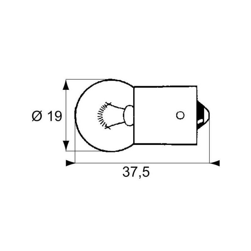 Żarówka 12 V 10W BA15s Żarówki BA15s Philips 8711500483430