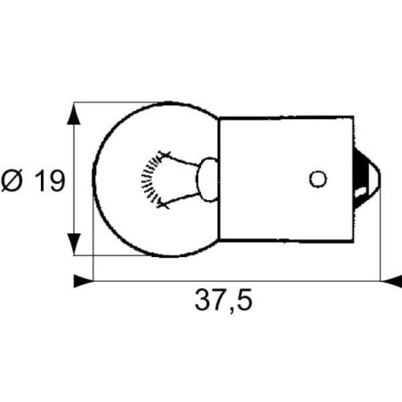 Żarówka 12 V 5W BA15s Żarówki BA15s Philips 8711500482693