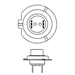 Żarówka H7, 12 V, 55 W Żarówka H7 Philips 8711500405937