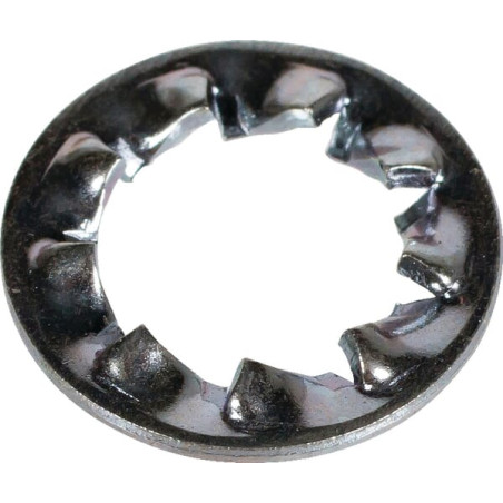 Podkładka wachlarzowa wew. M4x8x0.5 mm, stal ocynk DIN6798 Kramp 8716106826322