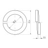 Podkładka sprężysta M16x24.2x3.5 mm, stal ocynk DIN127a kg Kramp 5700037491189