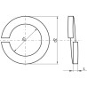 Podkładka sprężysta M6x11.8x1.6 mm, stal ocynk DIN172a kg Kramp 5700037491134