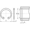 Pierścień segera wewnętrzny 160x4,0 mm Kramp 5700033445568