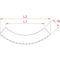 Kemper, nóż tnący utwardzany zewnętrzny prawy Kemper, 78236Z Non Original 8716106995592
