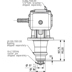Comer 9.227.804 - przekładnia LF-227J