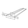 Ładowacz czołowy - Lemiesz łyżki, pół strzałkowy 100x21 mm x3 m HB500 Kramp 5700036774375