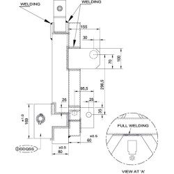 Ładowacz czołowy - Trójpunktowy adapter trójnik do normy Euro Kramp 8719607166935