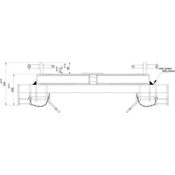 Ładowacz czołowy - Trójpunktowy adapter trójnik do normy Euro Kramp 8719607166935