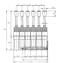 Ładowacz czołowy - Joystick SV30 / 2-B / 01G-001A Walvoil D210-SV302B01G