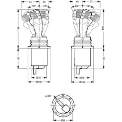 Ładowacz czołowy - Joystick PROF162F1104 Danfoss D210-F162F1104