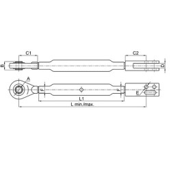 Wieszak prawy Zetor Proxima 54450919