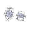 Wsporn. pompy 1 3/8"-OMP/OMR 2 AR1568 Annovi Reverberi