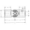 Cardan przegub krzyżowy 20/20-108 wpust 6mm Kramp 1159-30040110