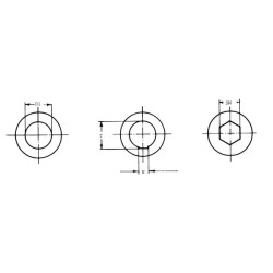 Cardan przegub krzyżowy 20/20-108 wpust 6mm Kramp 1159-30040110