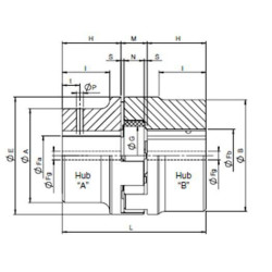 Piasta 24 A z litego aluminium