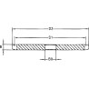 Koło łańcuchowe 29 zębów 06B (3/8"x7/32"), pojedyncze bez piasty Kramp