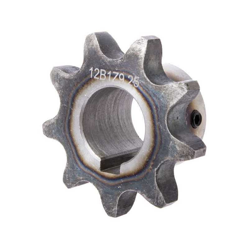 Koło łańcuchowe 9 zębów 12B-1(3/4"x7/16") otwór 25 mm Kramp 8719607014021