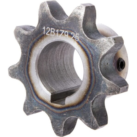 Koło łańcuchowe 9 zębów 12B-1(3/4"x7/16") otwór 25 mm Kramp 8719607014021