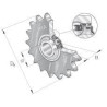 Koło napinacza łańcucha 10B-5/8"x3/8", Z14, otwór16,2 INA/FAG 8716106962730