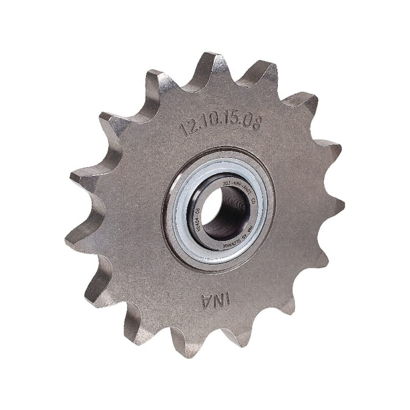 Koło napinacza łańcucha 12B-3/4"x7/16", Z15, otwór 16,2 INA/FAG 4012802789843