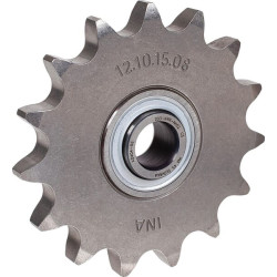 Koło napinacza łańcucha 12B-3/4"x7/16", Z15, otwór 16,2 INA/FAG 4012802789843