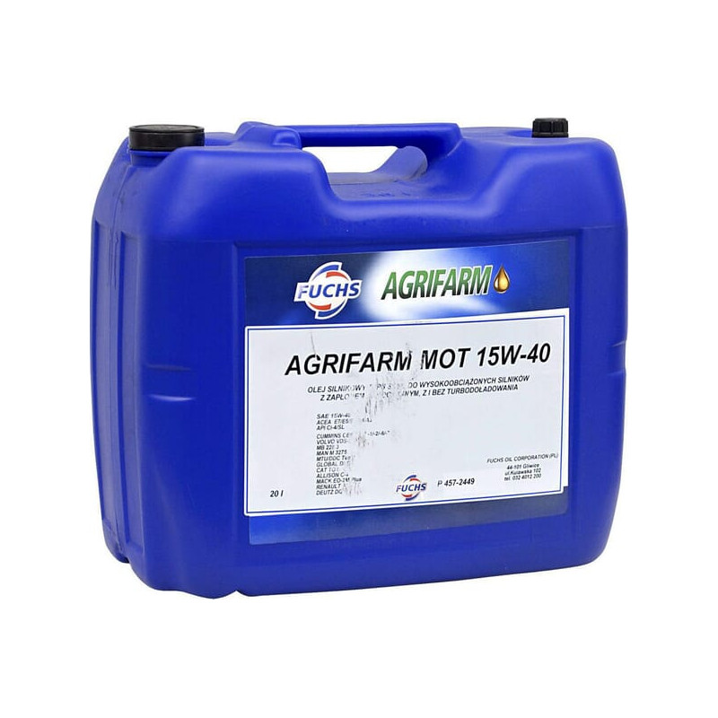 Olej silnikowy Fuchs 15W40 Agrifarm MOT, 20 l