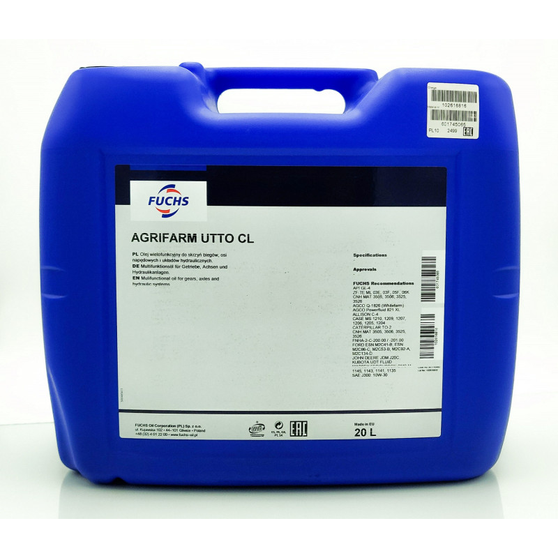 Olej Utto CL Agrifarm, 20 l Fuchs 601745065