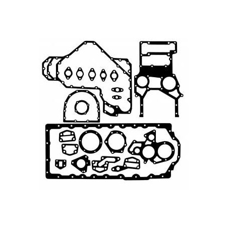 4224613M91 Massey Ferguson Zestaw uszczelek dół silnika Valtra
